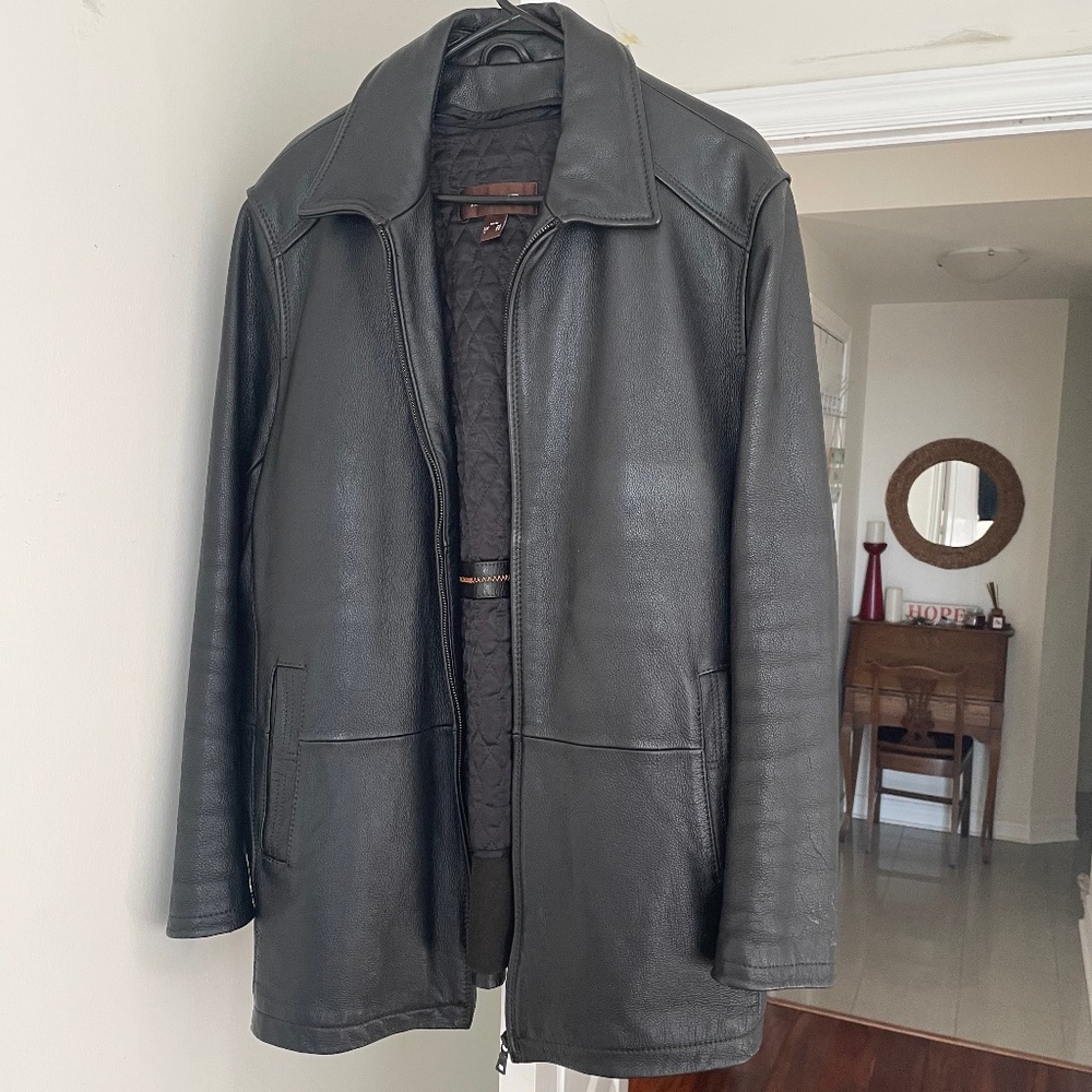 Danier leather jacket detachable vest